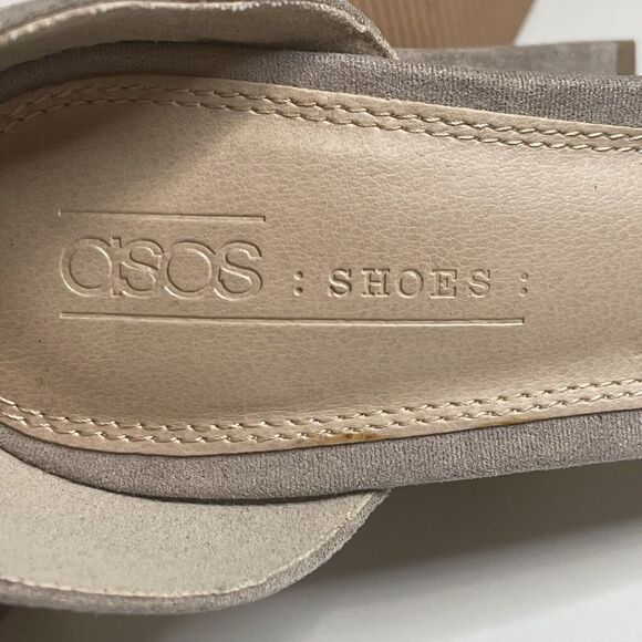 ASOS Penalty Pointed High Heels Block Heel Gray Size 5 Read Description - Picture 10 of 12